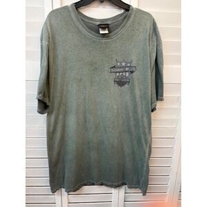 Harley-Davidson Cherohala Skyway Graphic T-Shirt LG Green Short Sleeve Made...